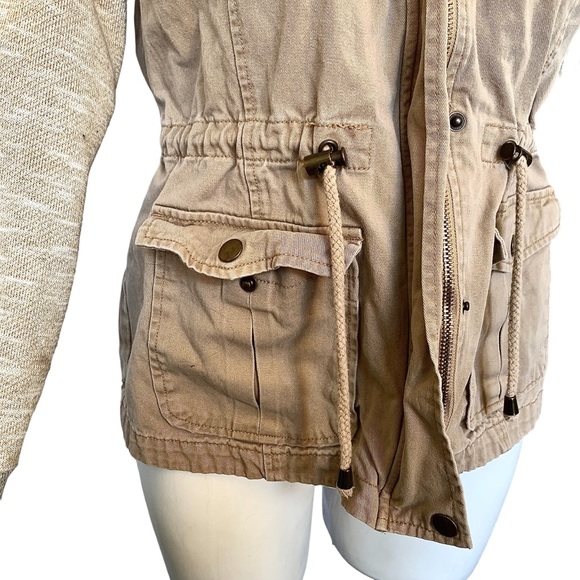 Sky and Sparrow Utility Canvas Drawstring Waist Jacket - Picture 10 of 13